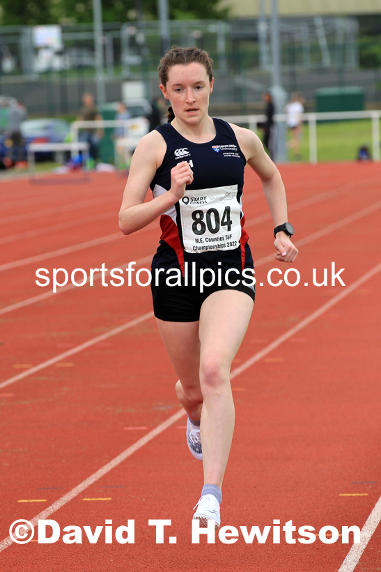 Women and Girls 1500 metres, 2022 North Eastern Track and Field Champs., Middlesbrough. David T. Hewitson/Sports for All Pics
